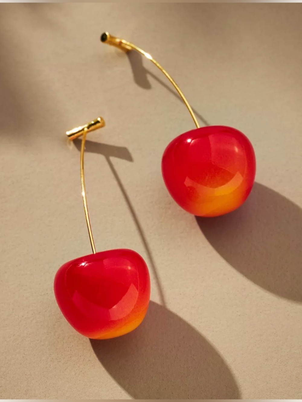 NWOT ANTHROPOLOGIE Cherry Drop Earrings